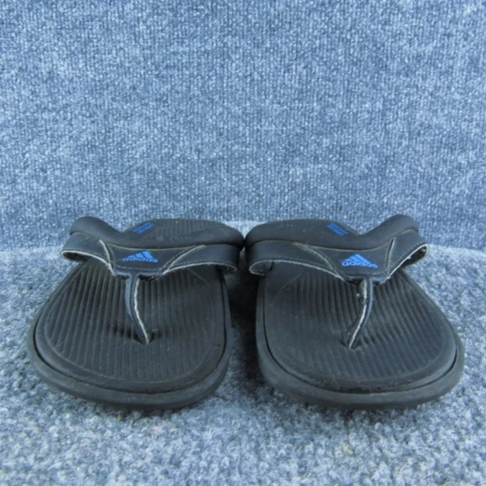 adidas Boys Flip Flop Shoes Sz Y 2 Medium‎ Sandal Black Synthetic Slip On
